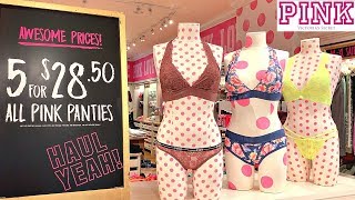 VICTORIAS SECRET PINK SEMI ANNUAL SALE🔥UNDER 10 DEALS🔥CLEARANCE BRAS CLOTHES  MAKEUP [upl. by Jackie690]