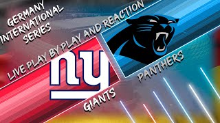 Giants vs Panthers Live Play by Play amp Reaction [upl. by Dihsar]