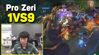 Pro KR Challenger Zeri 1v9 And Comeback Gameplay vs Kalista [upl. by Manley966]