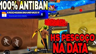 HS PESCOÇO NA PASTA DATA com holograma transparenteAIMBOT 96 HS GARENA FREE FIRE✅ [upl. by Eninotna]