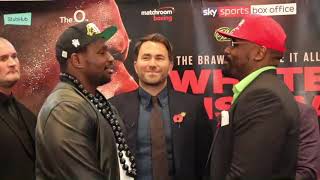 REPEAT OR REVENGE DILLIAN WHYTE v DEREK CHISORA OFFICIAL HEADTOHEAD  PRESS CONFERENCE [upl. by Alika]