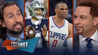 Russell Westbrook expected to join Nuggets Should Dak Prescott be traded  FIRST THINGS FIRST [upl. by Kersten]