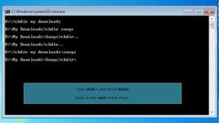 CD  CHDIR Command in MSDOS [upl. by Runstadler]