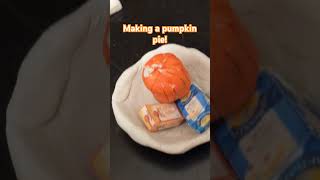 Making a pumpkin pie maileg mouse miniature homebaking awkward [upl. by Hollyanne]