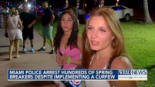 Miami PD Arrest Hundreds for Violating Spring Break Curfew [upl. by Adnirim]