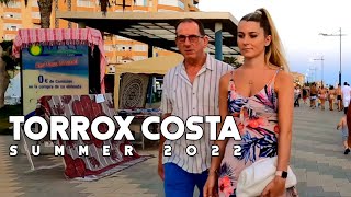 Torrox Costa Spain Fantastic Town Summer 2022 August Update Costa del Sol  Axarquía  Málaga 4K [upl. by Nawat]