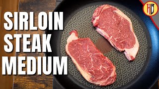 How to cook Sirloin Steak in a pan  Medium [upl. by Hallutama]