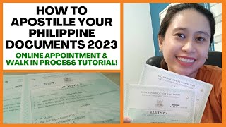 HOW TO APOSTILLE DOCUMENTS IN PHILIPPINES  WALK IN amp ONLINE APPOINTMENT APOSTILLE TUTORIAL CENOMAR [upl. by Byrn]