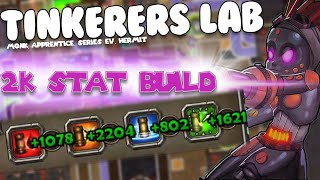 MY 2K STAT TINKERERS LAB BUILD  Dungeon Defenders Insane [upl. by Nohshan]