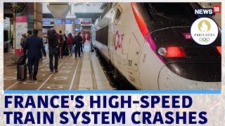 Paris Olympics  Frances HighSpeed Train System Hit By Malicious Acts Paralysed TGV Network [upl. by Hayikat]