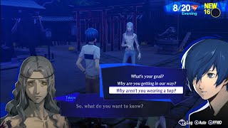 Asking Takaya Why He Doesnt Wear a Top  Persona 3 Reload [upl. by Devad]