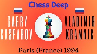 Garry Kasparov vs Vladimir Kramnik Paris France 1994 [upl. by Janet]