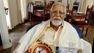 Felicitation of Shri VP Panicker At the age of 97 Manas Calcutta Silver Jubilee Celebrations2024 [upl. by Oiretule]