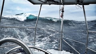 Biggest Waves Weve Ever Seen — DAY 10  North Atlantic Crossing — Sailing Uma Step 19210 [upl. by Olnek]