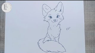 Create A Beautiful Fox Sketch Drawing With Pencil Step By Step Fantastic Sketch Book [upl. by Devinna]