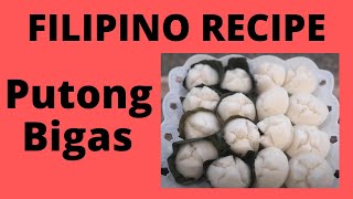 Putong Bigas Recipe From Bacolod  How To Make Amazing Putong Bigas  Ilonggo Version [upl. by Nesyt]