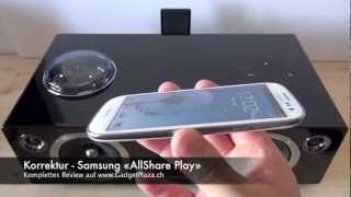 Samsung DAE750 Wireless Audio with Dock im Test auf GadgetPlazaCH [upl. by Hightower]