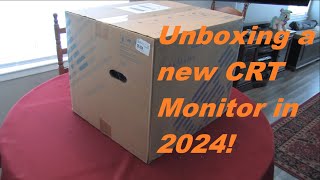 Unboxing a New CRT Monitor in 2024 [upl. by Atiekram]