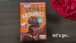 Trying out Dr Oetker Brownies  Brownie Rezept youtubevideo droetker recipe [upl. by Etteiram]