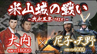 【合戦解説】米山城の戦い 大内 vs 天野・尼子 〜 安芸武田家の居城 銀山城攻略に失敗した大内義興は次なる狙いを安芸東部に定める 〜 ＜毛利⑥＞ [upl. by Eromle118]