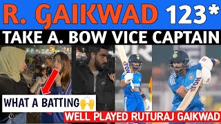 RUTURAJ GAIKWAD SPLENDID 123 NOT OUT  INDIAN BATTING WON HEARTS  UNBEATABLE INDIA 🇮🇳 [upl. by Yreneh]