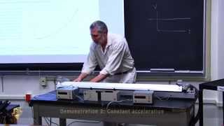 One Dimension  Constant Velocity and Constant acceleration Physics demonstration [upl. by Neram]