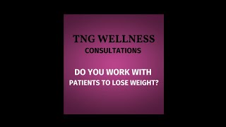 TNG WELLNESS  DO YOU HELP PEOPLE LOSE WEIGHT [upl. by Netsuj]