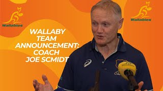 WALLABIES Team announcement vs Springboks in Brisbane  coach Joe Schmidt [upl. by March25]