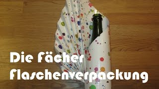 Flaschenverpackung mit Fächer [upl. by Onailil]