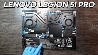 Lenovo Legion 5i Pro 16quot Laptop Disassembly  New Thermal Compound [upl. by Gati]