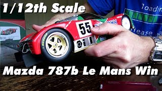 112 TrueScale Miniatures TSM Mazda 787b resin model unboxing [upl. by Ainna]