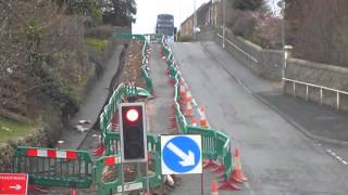 Galashiels bus top deck III Road Works [upl. by Ahsas]