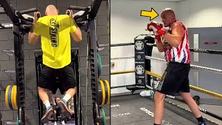 Tyson Fury training for Oleksandr Usyk TRAINING CAMP PART 3  HIGHLIGHTS HD BOXING 2024 [upl. by Letsyrk]