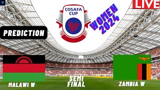 Malawi vs Zambia COSAFA Womens Cup 2024 Semi Final Match Prediction Preview [upl. by Heinrike829]