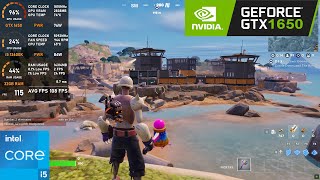 GTX 1650  Fortnite  1080p tested in 2024 [upl. by Anerda]