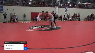 2024 U23 GrecoRoman Nationals Max Balow vs Nick West 130 KG 3rd Place Bout [upl. by Nwahsal114]