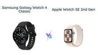 Samsung Galaxy Watch 4 vs Apple Watch SE Which Is Better ⌚️🤔 [upl. by Simsar]