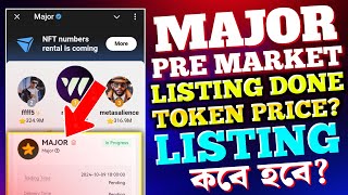 Major Pre Market Listing  Major Token Pre Market Price  Major Listing Date [upl. by Atworth]