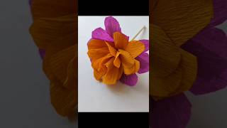 Beautiful Crepe Paper Flower 🌺  How To Make Crepe Paper Flowers  Crepe Paper Flowers diy [upl. by Omora439]