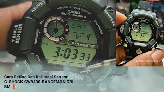 Cara Seting G SHOCK GW9400 RANGEMAN ORI BM [upl. by Kcam168]