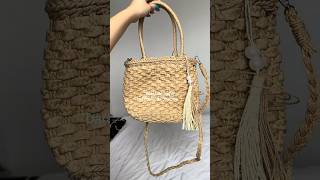 Bolsa de palha da Shopee  comprinhas compras praia shopee achadinhosdashopee [upl. by Nemrac147]