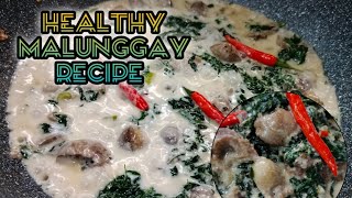 HEALTHY MALUNGGAY RECIPE  Ginataang Malunggay with Atay and Balunan ng Manok [upl. by Burk]