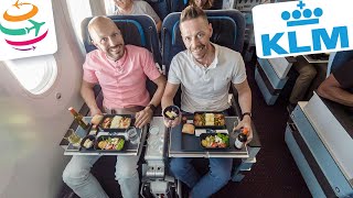 Erstflug Die NEUE KLM Premium Comfort Class nach New York  YourTravelTV [upl. by Maridel]