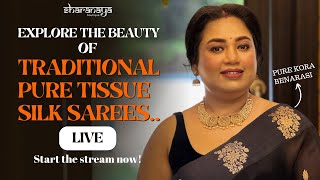 Pure Tissue Silk Special Live  Tissue  Crushed Tissue Tissue Kanjivaram Tissue Benarasi  LIVE [upl. by Nat]