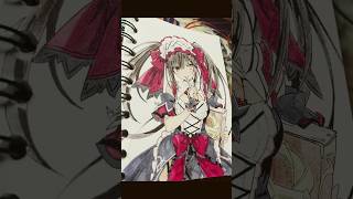 I draw Tokisaki Kurumi  DATE A LIVE drawing anime datealive shorts tokisakikurumi [upl. by Idona60]