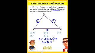 ✅Existencia de Triángulos📐 👈 [upl. by Murdock]