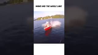 fail boat wrecking funny jetski fishing newyoutubeshorts wtf jesus [upl. by Ahsiket868]