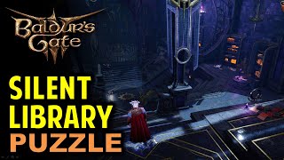 Silent Library Puzzle  Baldurs Gate 3 BG3 [upl. by Stoecker]