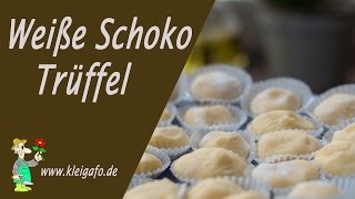 Weiße Schoko Trüffel Pralinen selber machen [upl. by Krystalle]