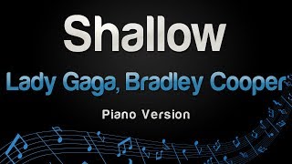 Lady Gaga Bradley Cooper  Shallow Piano Version [upl. by Anuska]